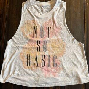 Women's White Graphic Cross Top